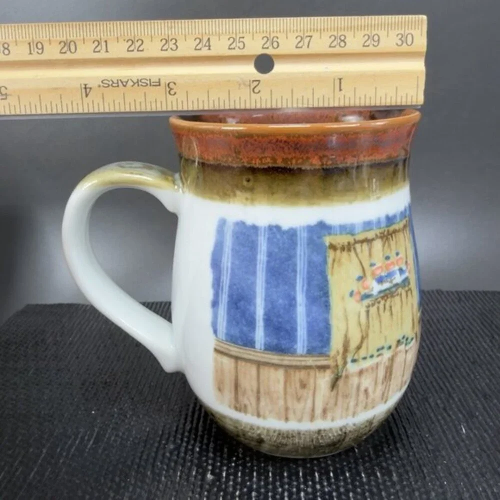 Otagiri Stoneware Pottery Coffee Mug Cup Country Kitchen Ceramic Made In Japan‎